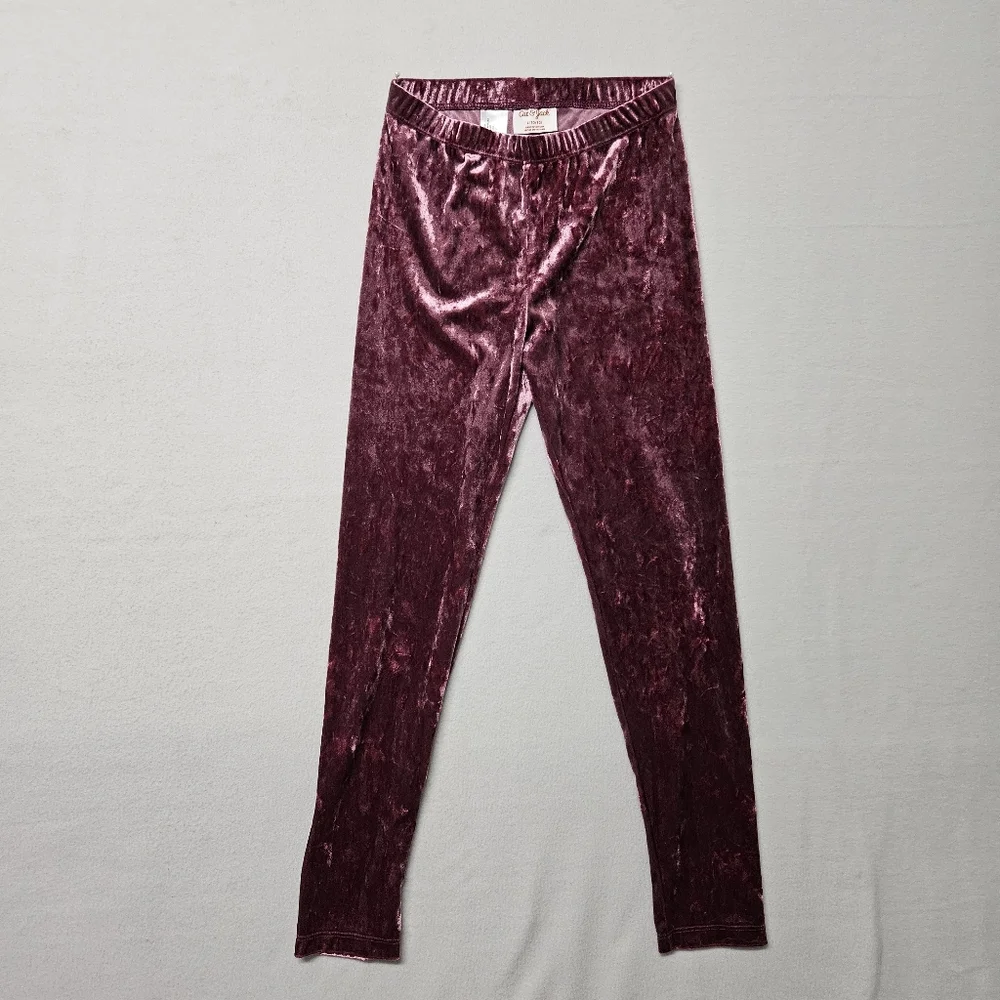 Cat & Jack Thermal Shirt and Velvet Look Pants Pink Girls Size Large